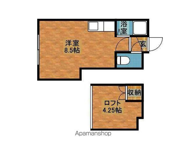 シャトル142(ワンルーム/2階)の間取り写真