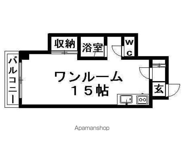 メゾン21(1LDK/3階)の間取り写真