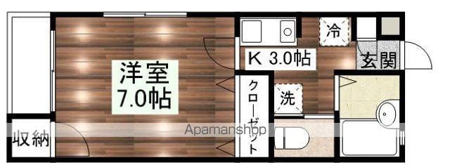 ルミネ新宿(1K/1階)の間取り写真