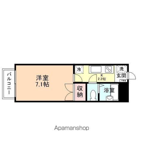 ヴィラ フリーダム(1K/3階)の間取り写真