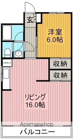 藤が丘パレス(1LDK/3階)の間取り写真