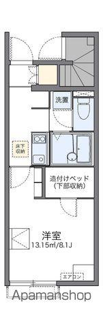 レオネクストK&I(1K/1階)の間取り写真