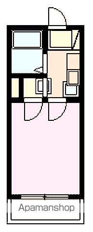 トータスメゾン(1K/2階)の間取り写真