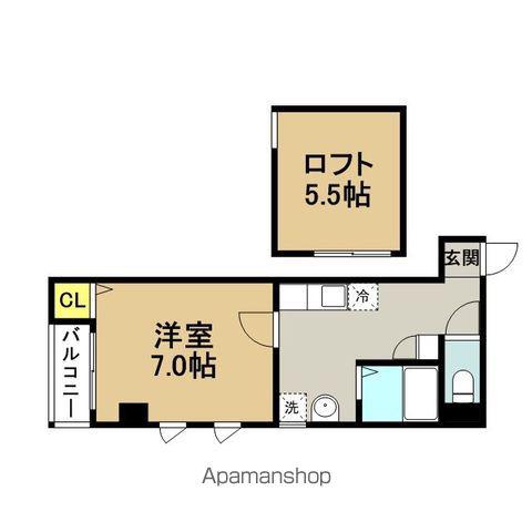 イルグラッツィア博多駅前Ⅰ(1K/2階)の間取り写真