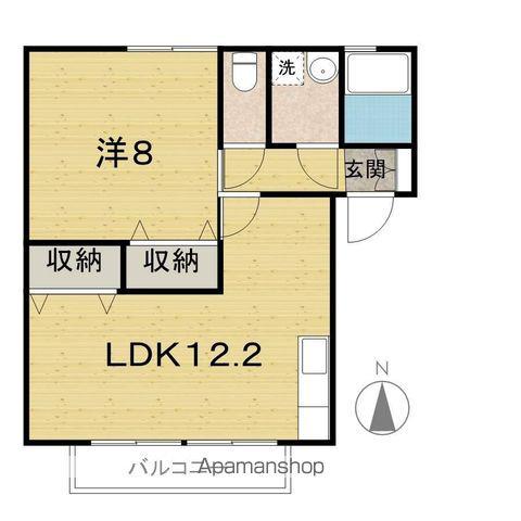 セジュール七番館(1LDK/2階)の間取り写真