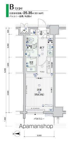 メインステージ横浜(1K/11階)の間取り写真