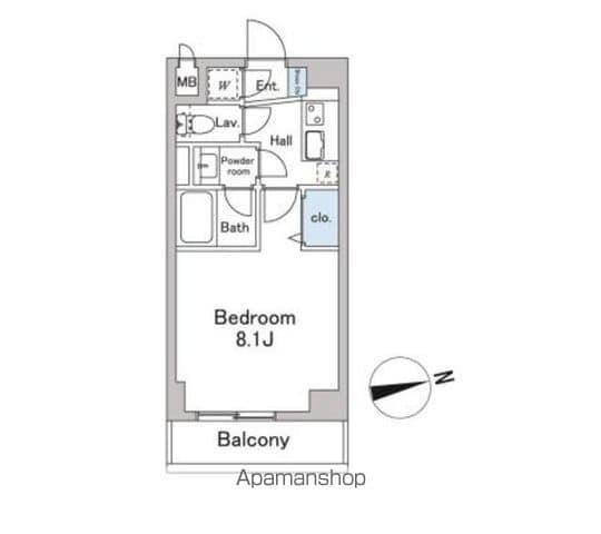 KDXレジデンス桜上水(1K/3階)の間取り写真