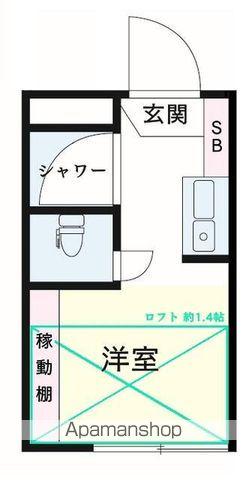 ルミエスタ世田谷(ワンルーム/2階)の間取り写真