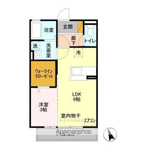 パル エリオット(1LDK/3階)の間取り写真