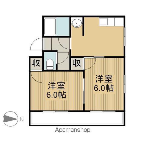 第5川本ビル(2DK/4階)の間取り写真