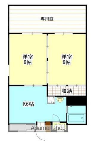 BELL APRTMENT Ⅵ(2DK/2階)の間取り写真