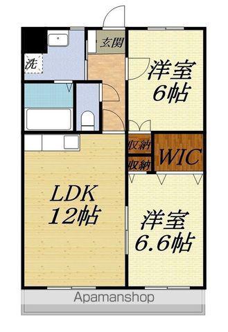 ブライトリー染地台II(2LDK/2階)の間取り写真