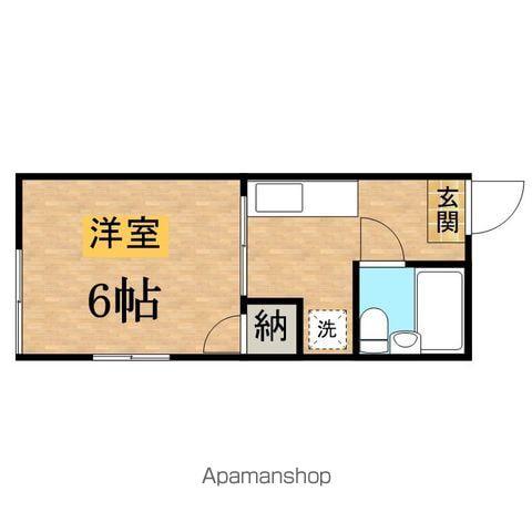 シティハイム松木(1K/1階)の間取り写真