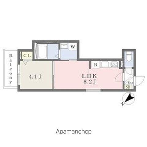 NEW ARK 出来島(1LDK/3階)の間取り写真