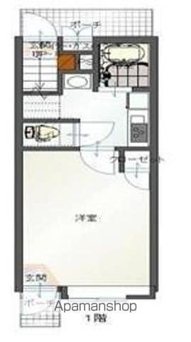 ジュネス・アベニールC(1K/1階)の間取り写真