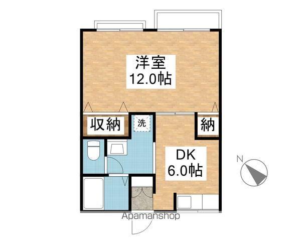 サンハイツ(1DK/2階)の間取り写真