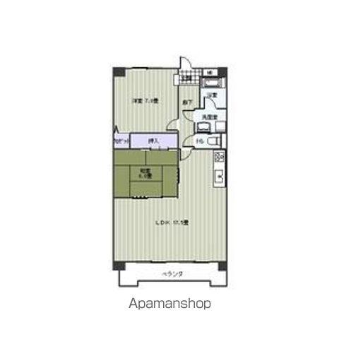 ハイムビーオールII(2LDK/1階)の間取り写真