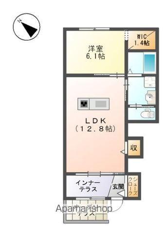 フィロス(1LDK/1階)の間取り写真