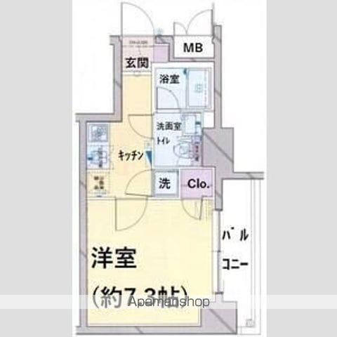 パレステュディオ日本橋東壱番館(1K/10階)の間取り写真