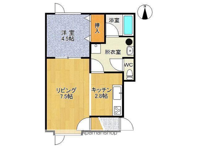 パリオ5(1LDK/1階)の間取り写真