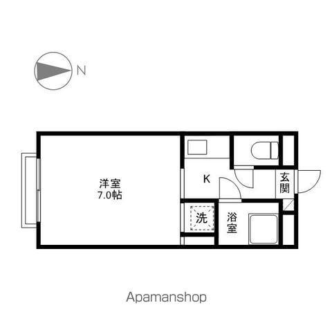 レジデンスKURASAWA(1K/3階)の間取り写真