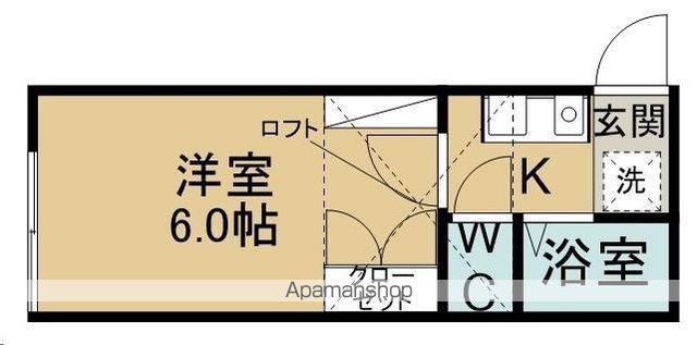 ベルトピア仙台13(1K/2階)の間取り写真