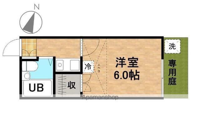 アクセル(1K/1階)の間取り写真
