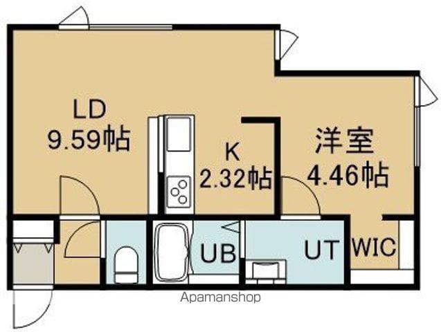 HONDORI TERRACE(1LDK/2階)の間取り写真