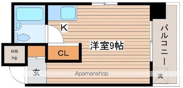 メゾン小河内(ワンルーム/3階)の間取り写真