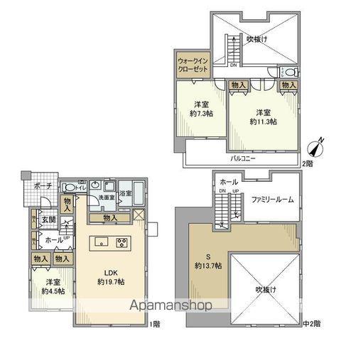 高山本線 鵜沼駅 徒歩15分 2階建 築11年(3LDK)の間取り写真