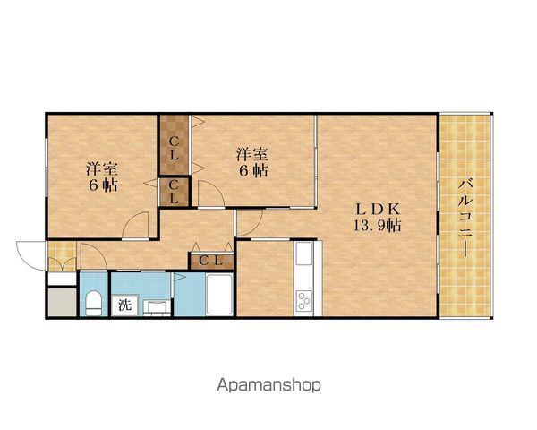 こもどがーでん やまいち(2LDK/6階)の間取り写真