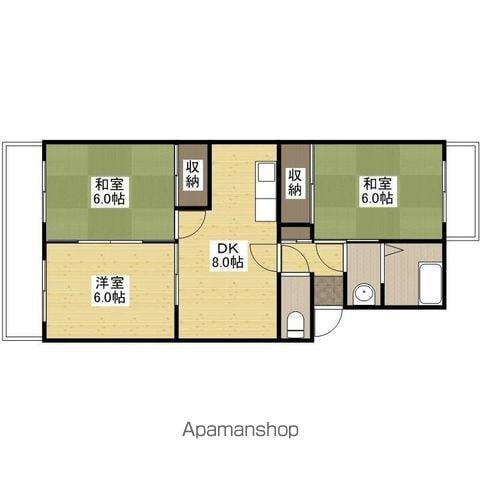 第2住田マンション(3DK/3階)の間取り写真