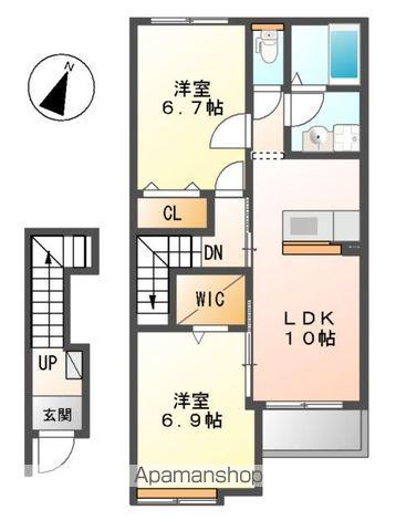イデアル レジデンス(2LDK/2階)の間取り写真