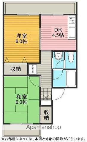 メゾン・ド・スターライズ(2K/1階)の間取り写真