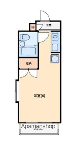 KOGANEI CRYSTAL MANSION(ワンルーム/3階)の間取り写真