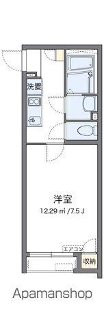 クレイノファミーユ東大宮(1K/2階)の間取り写真