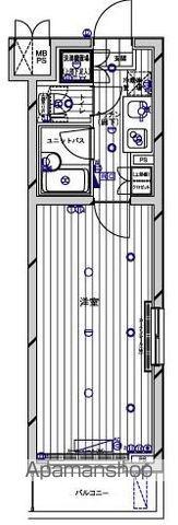 ルーブル下井草弐番館(1K/4階)の間取り写真