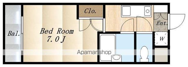 HOSHI第1マンション(1K/4階)の間取り写真