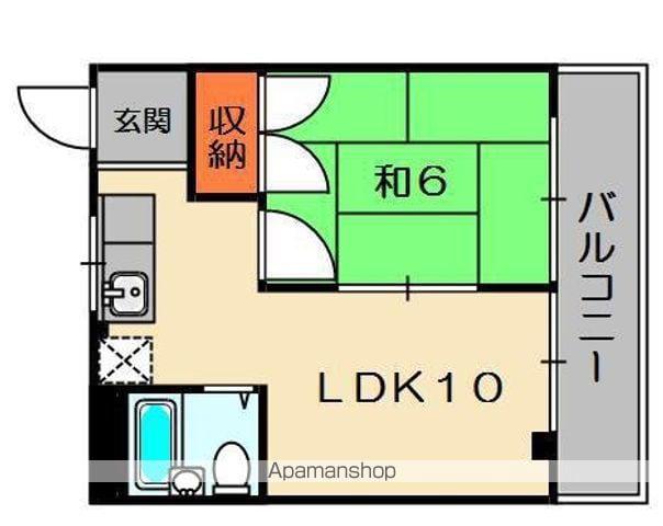 橋本金森マンション(2DK/1階)の間取り写真