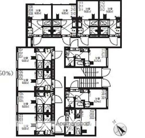 NANO上落合(1K/3階)の間取り写真