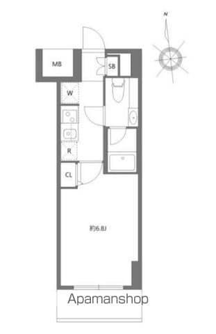 エヌステージジェイアール新白岡駅前(1K/2階)の間取り写真
