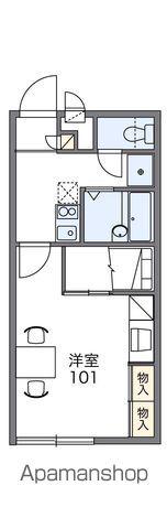 レオパレスHINATA(1K/1階)の間取り写真