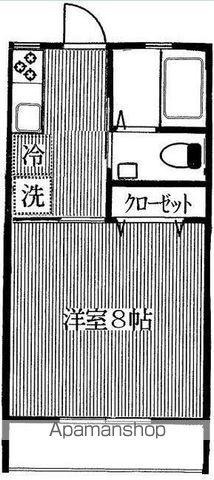 三鷹セントラルハイツ(1K/3階)の間取り写真