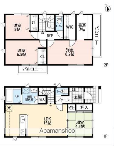 福岡県福岡市城南区 2階建 築10年(4SLDK)の間取り写真