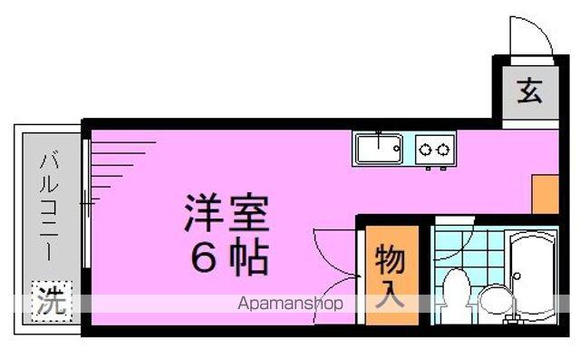 ハイムこみやま(1K/2階)の間取り写真