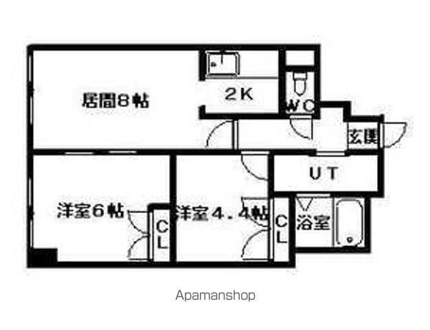 モデュロール(2LDK/3階)の間取り写真