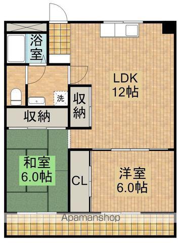 グレートロック(2LDK/7階)の間取り写真
