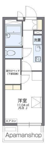 レオパレスエムズ柏 4階階 間取り