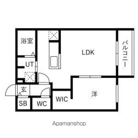 北17西15マレッセエクラ桑園(1LDK/3階)の間取り写真
