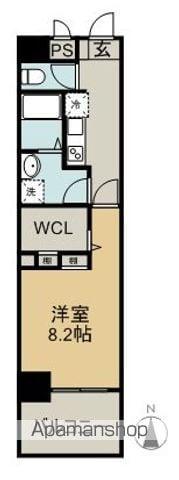 LUNA AOYAMA(1K/1階)の間取り写真